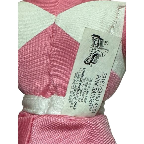 Kenner 1995 Mighty Morphin Power Rangers Pink Ranger Stuffed Plush Vintage - Picture 4 of 8